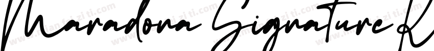 Maradona Signature R字体转换